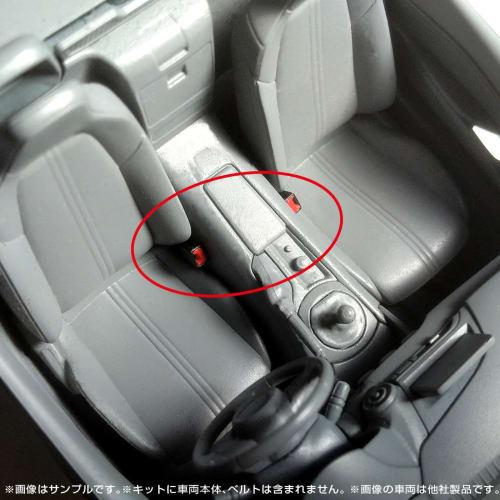 Asuka Model (ASUKAMODEL) 1/24 Miniature Spice Series Seatbelt Set, Black, Plastic Model Accessory MS-011