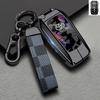 Handmade Cowhide Genuine Leather Key Case for TOYOTA Camry Hanlanda Car Key Protection Sleeve with Keychain - Protective Shell