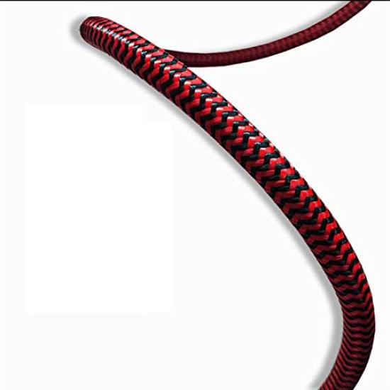 Standard-Stereo-Klinkenstecker männlich, monauraler Klinkenstecker männlich x 2, dickes und flexibles Audiokabel aus reinem Kupfer 4N OFC mit Nylon-Finish [WVY-P56-1.5] 6,3 mm