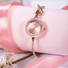 Kimio K6435 Rhinestone Chain Bracelet Women's Watch Gold White