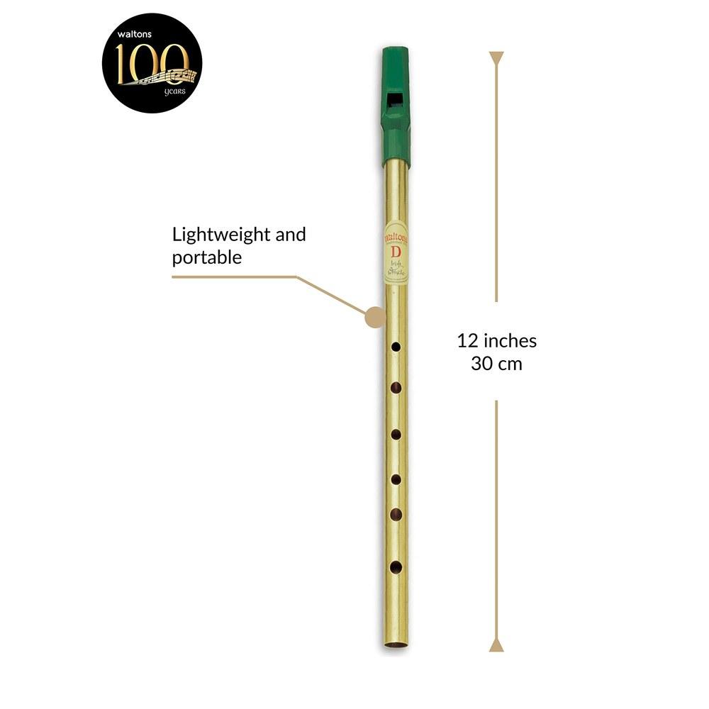 Waltons Brass Tin Whistle D Key 1506