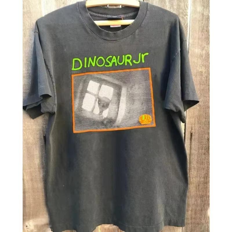 

Dinosaur JR Rock Band Charcoal Grey T Men s T-shirt Summer New Style Unisex Casual and Fashionable T-shirt S разноцветный