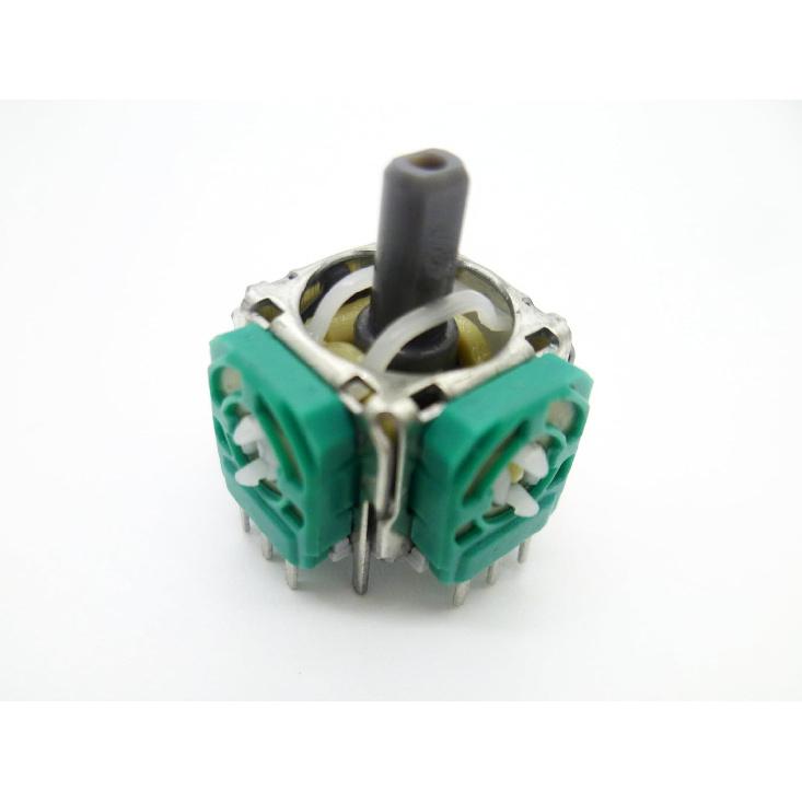 LeHang 2X Alps Internal 3D Analog Thumb Sticks Joystick Thumbstick Replacement for Xbox Series X/S 2020 Controller (Green, ABS Material)