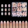 Nail Art Mixed Color French Nail Patch Wearing Nail Patch Naked Pink French Prefabricated Nail Versatile