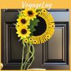 Sunflower Door Sign With Plastic And Polyester Materials For Spring And Autumn