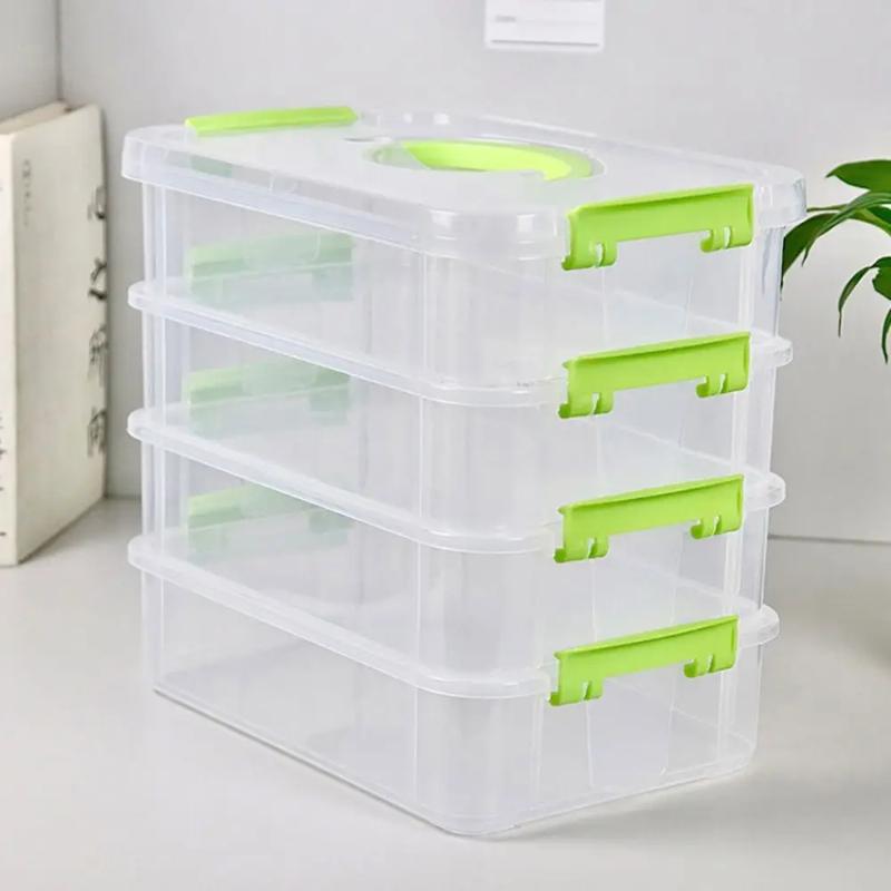 1 Stück Schubladentisch Schreibtisch Aufbewahrungs-Organizer Transparent 4 Schichten Make-up-Organizer-Box Kunststoff Stapelbar Schmuckbehälter Boxen