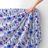 Royal Samt Stoff Polyester Zum Nähen - Motiv Blumen - Rdx2489