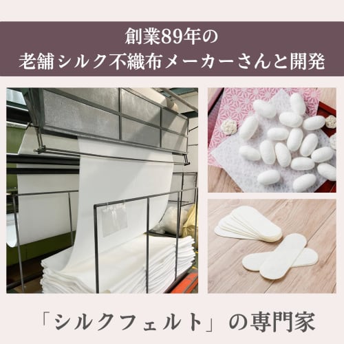 Made in Japan: 100% Silk Felt Panty Liners, Luna Silk, Deodorizing, 100% Silk, Sensitive Skin, Pack of 10