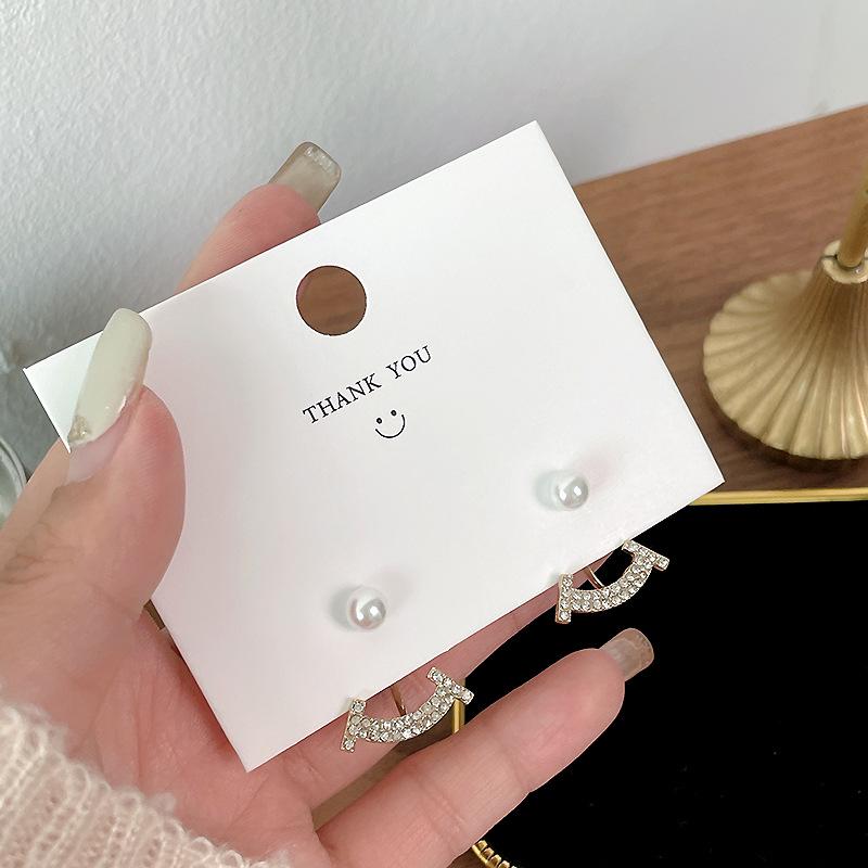 

Серьги-пусеты из серебра 925 пробы в корейском стиле, универсальные, Т-образной формы с жемчугом, с креативным дизайном подвески на заднем плане