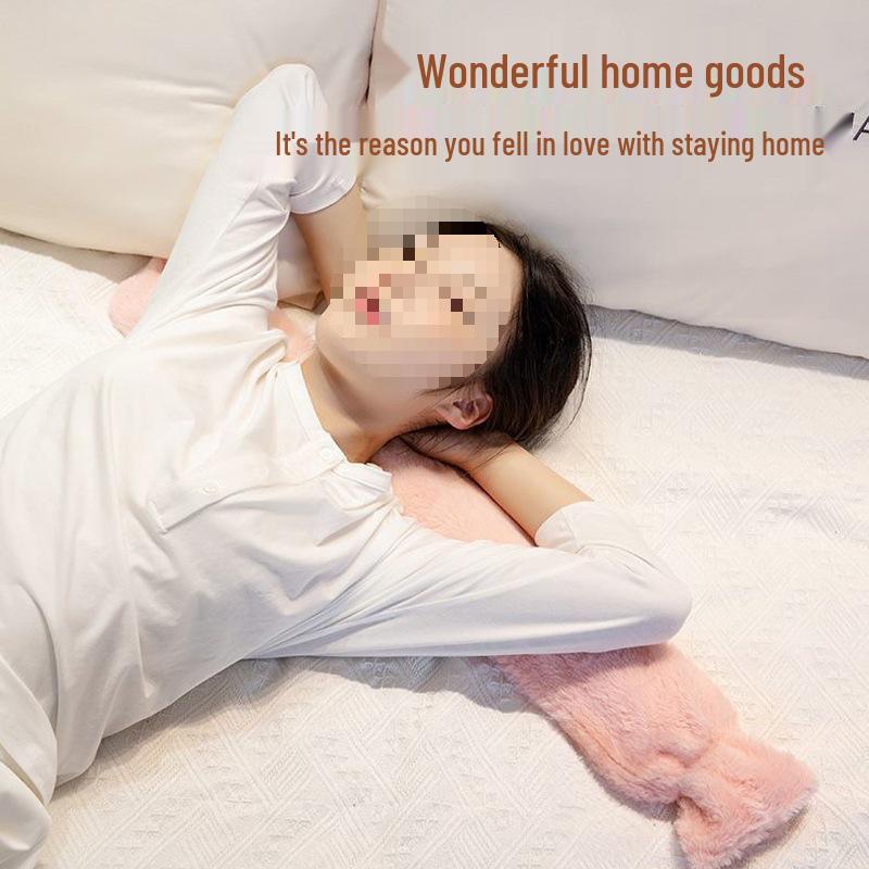 Extra Long Hot Water Bottle for Bed - Thickened Design for Warm Feet and Sleep Comfort