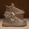 Men's Shoes Martin Boots 2025 New Autumn High-top British Retro Fashion Casual Leather Shoes Men's Platform Heightening Shoes