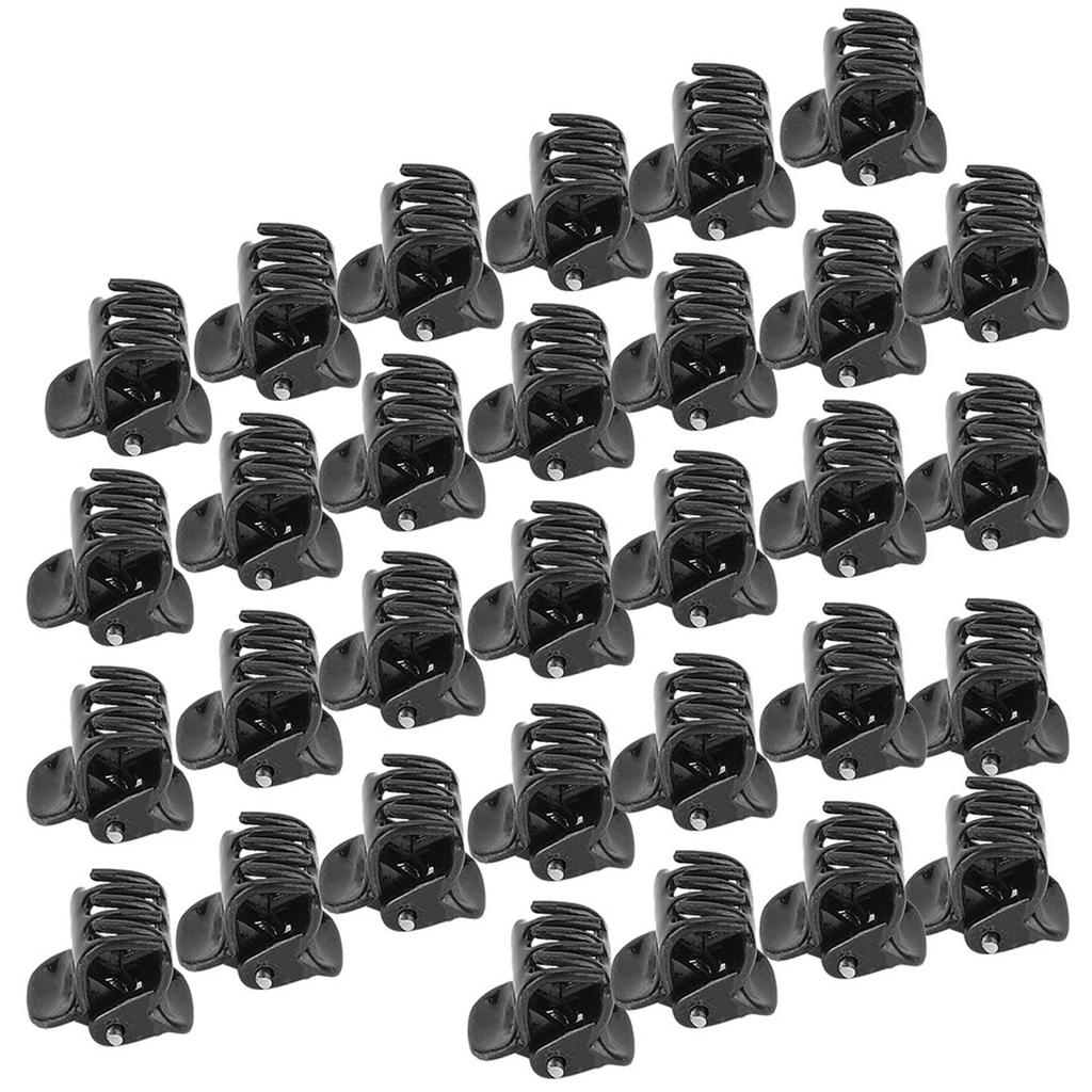 100PCS Black Plastic Mini Clips Small Claws Hair Clip Clamp Clothes Hair Accessories