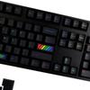 Midnight Rainbow Keycaps PBT Dye Sub for MX Hes  Mechanical Keyboard 142 Keys Fits 61 63 64 65 67 68 80