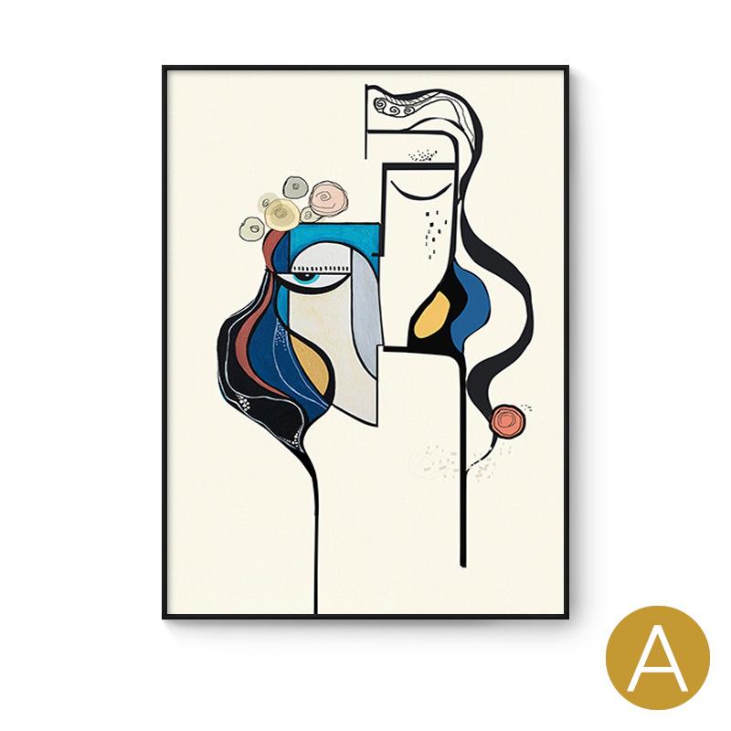 

Modern Painting Wall Painting Diy Abstract Nordic Style Images Calligraphy Decoration Living Room Calligraphy Large Home Decor 40X60CM