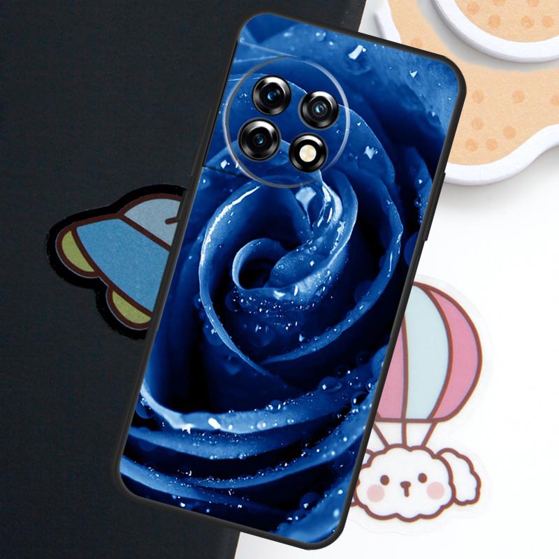 Blue Rose Art Case For OnePlus Nord 5 CE 3 4 Lite N20 N30 OnePlus 15 13 12 11 10 Pro 10T 12R 13R 15R Cover