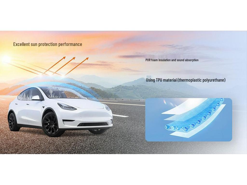 Tesla Model Y Sunshade: Heat Insulation Curtain for Electric Vehicles
