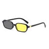 Fashion Small Printing Photochromic Myopia Glasses Women Men Night Vision Short Sight Eyewear with Yellow Lenses Minus Diopter