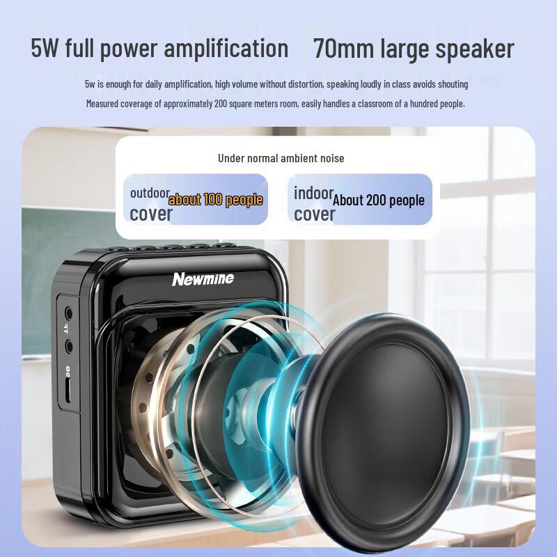 Newmine U-253 Portable Voice Amplifier CN plug (adapter included)