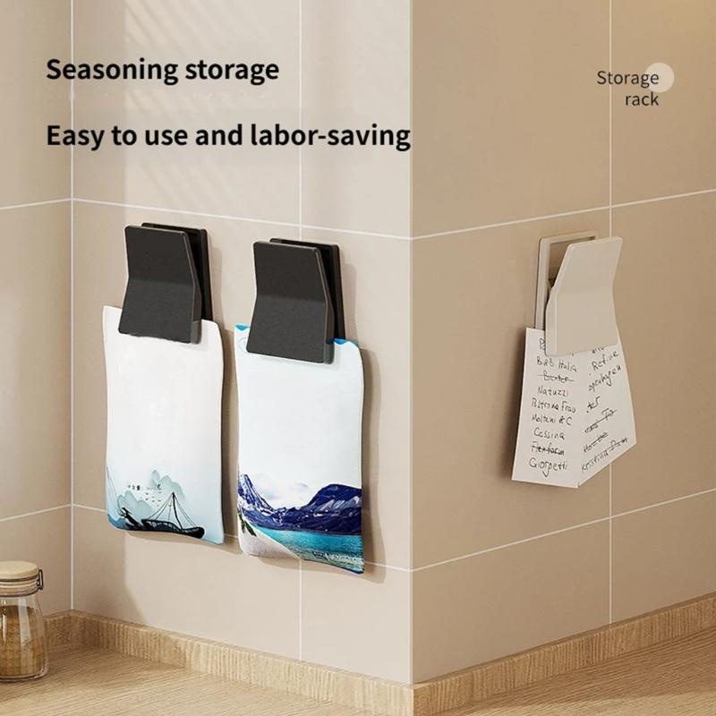 4 Pack Wall Mounted Hook No Drilling Needed Space Saving Wall Clips Smooth Surfaces Wall Hangers for Home Organization