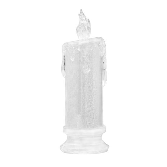 Leuchtende Kerze, sicheres Licht, Kunststoff, weich, tragbar, elektronische Festdekorationskerze für Geburtstag