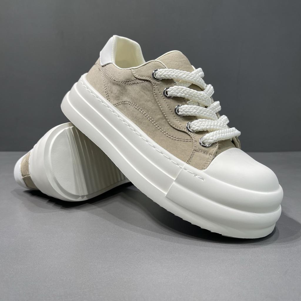 Men's shoes 2026 new bag head big head platform cloth shoes canvas shoes men's muffin board shoes youth casual shoes