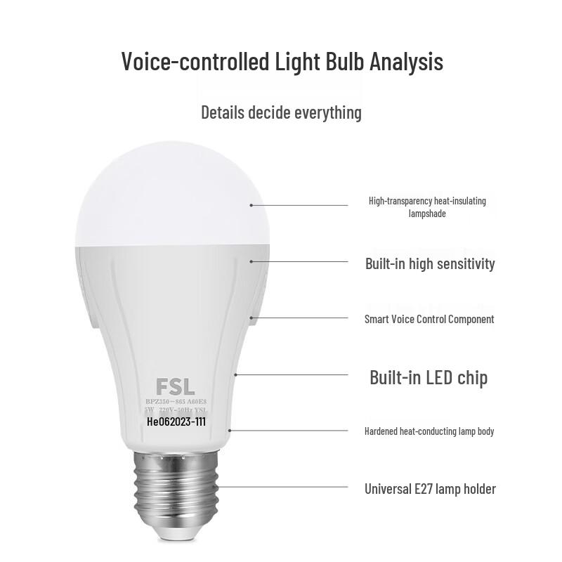 FSL E27 LED Sound Sensor Bulb