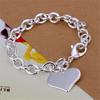 925 Silver Exquisite Double Heart Pendant Bracelets Charms Wedding High Quality Fashion Jewelry Christmas Gifts