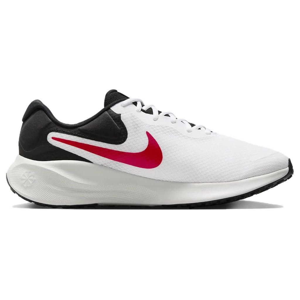 Nike Revolution 7 White Black Fire Red Men Sneakers Photon-Dust FB2207-102