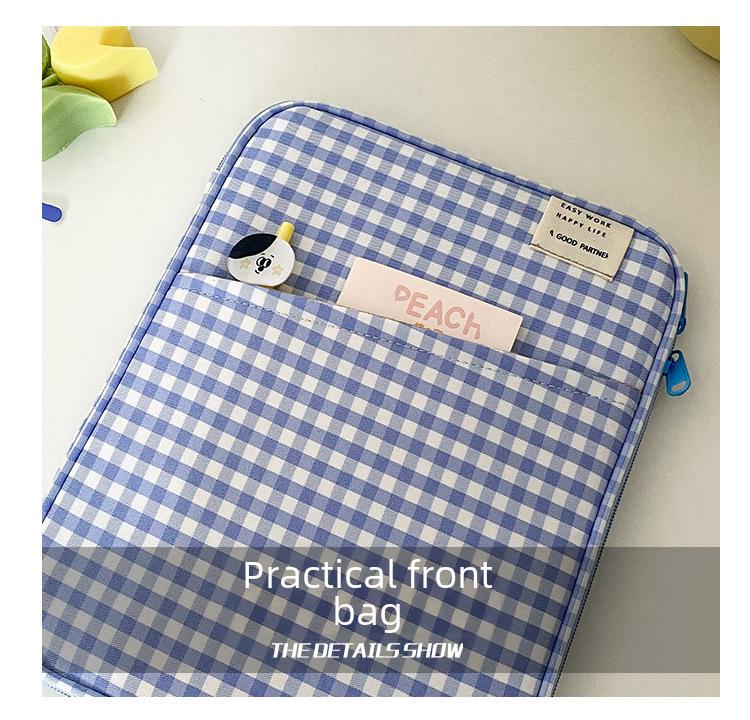 Livework Plaid iPad/Tablet Bag for MacBook 13-Inch Notebook