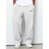 Mens Loose Waffle Knit Wide Leg Jogger Pants Casual Stretch Trousers Daily Wear