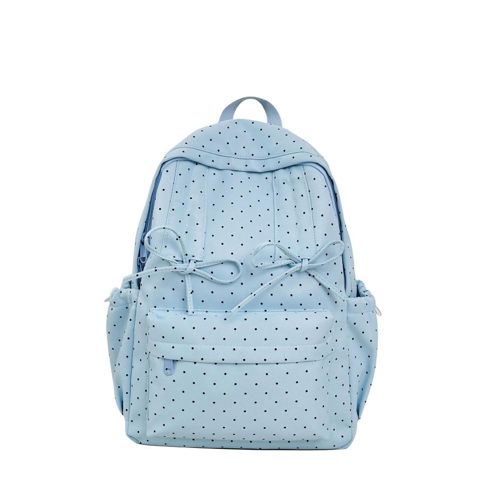 New High-value Japanese Ins Large-capacity High School Backpack Campus Backpack Polka Dot Women's Schoolbag Computer Bag