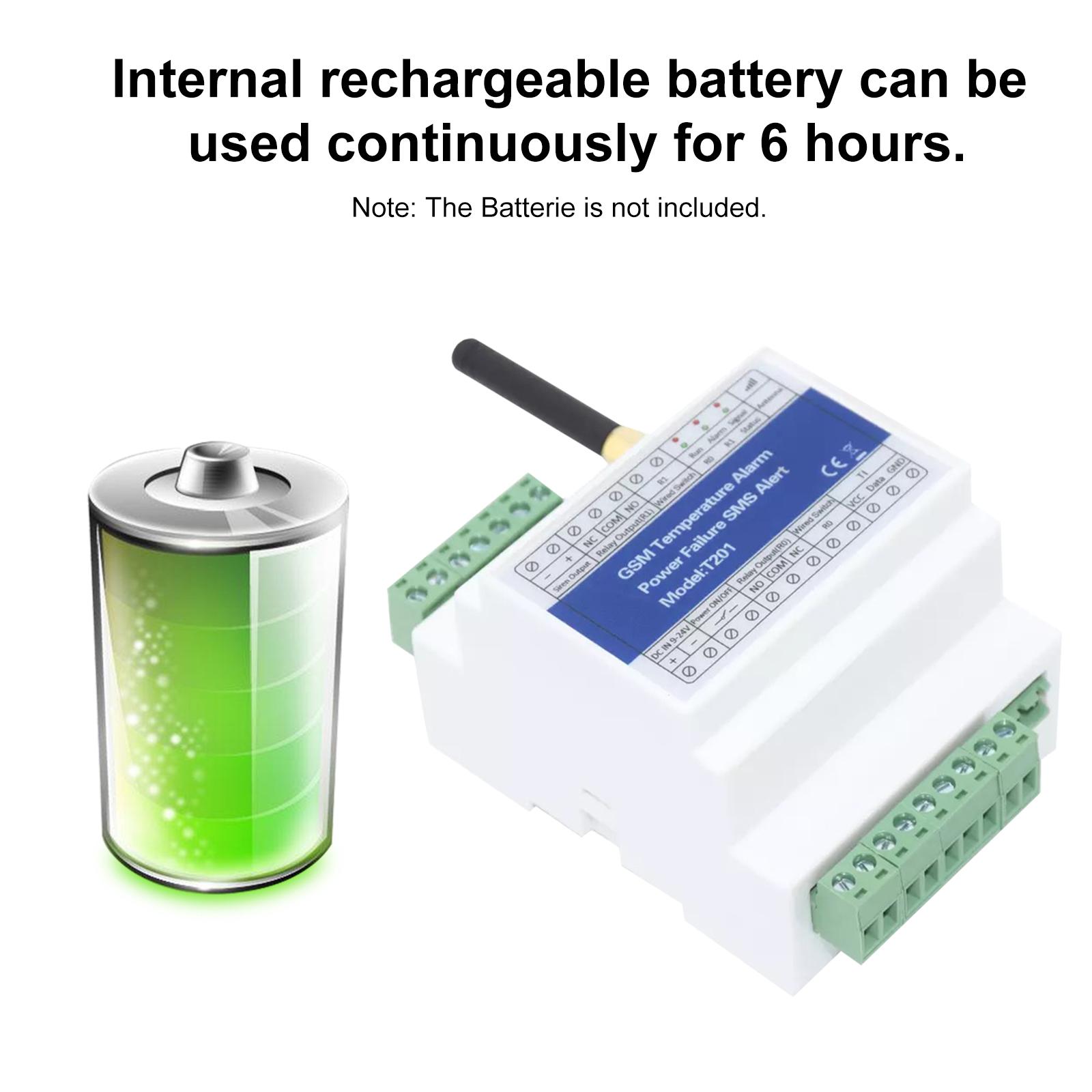 

GSM Удаленное реле Контроллер доступа T201 GSM Сигнализация по температуре 2G/3G/4G Мониторинг состояния питания SMS-сигнализация о сбое питания 2 релейных выхода Температу