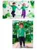 Green Kids' St. Patrick's Day Two-Piece Long-Sleeve Shamrock Party Outfit