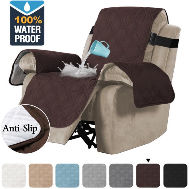 1 2 3 Seater Recliner Sofa Cover Waterproof Pet Dog Kid Sofa Mat Sofa Covers Relax Lounger Slipcovers Couch Towel Armchair Cover