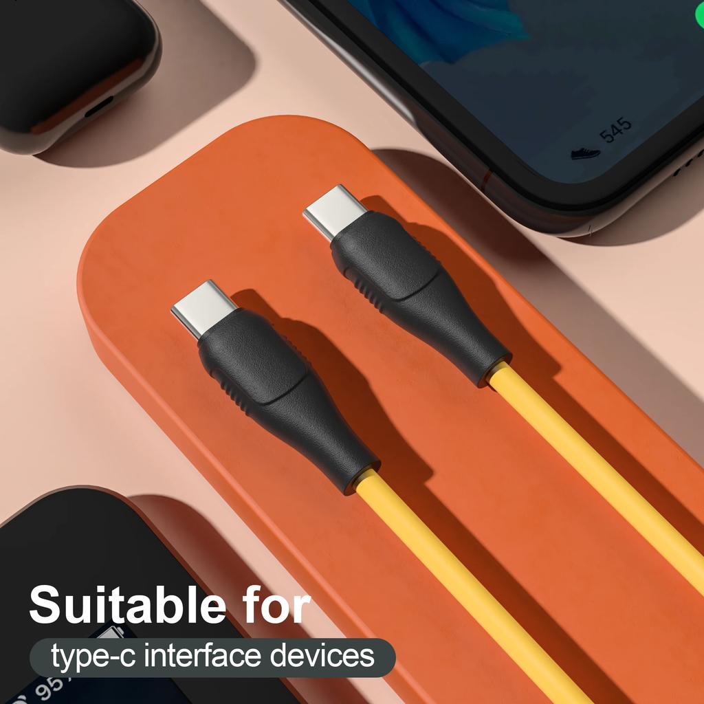 USB C To USB Type C Cable for MacBook Pro Quick Charge 3.0 60W Fast Charging Cable for Samsung Xiaomi POCO Charger Cable Cord