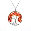 Natural Gravel Tree Of Life Necklace, Fortune Tree Root Necklace N138