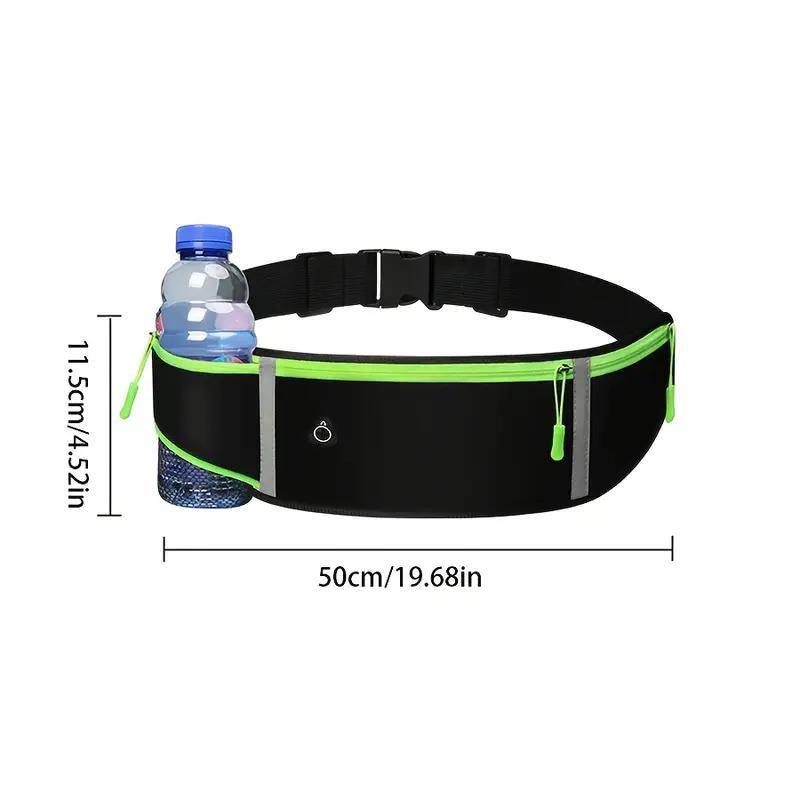 1PC Running Bag Lightweight Breathable Waterproof Waist Bag with Mobile Cell Phone Pouch Outdoors Gym Sport Unisex Belt Bag