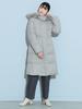 Beams Heart Long Down Coat Gray M Women's Water-Repellent (S-M)
