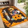 Halloween Trick Treat Carpet Rug Soft Washable Antislip Home Living Room Sofa Mats Personalized Christmas Rug