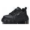Spring Men's Low-Top Korean Style Leather Sneakers - Trendy, Casual, Comfortable, Thick Sole, Lace-Up Fashion Shoes