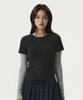 WHO.A.U Long Sleeve Layered T-Shirt / Whlag2384F