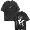 Washed Vintage Anime One Punch Man Tatsumaki Graphic T-shirt Funny Manga Harajuku T Shirt Fashion Oversized T-shirts Unisex