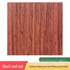 Wood Grain 3D Anti-Collision Self-Adhesive Wallpaper - Waterproof, Washable, Faux Wood Design for Bedroom Walls.