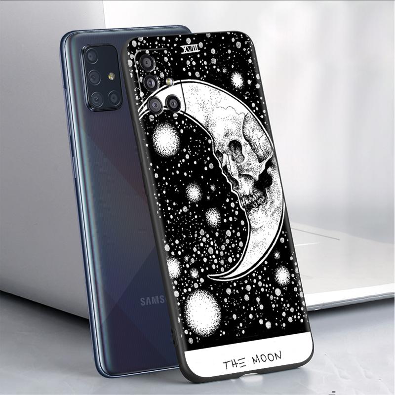 Moon Tarot Mystery Totem Case For Samsung Galaxy A54 A52 A14 5G A53 A12 A13 A71 A23 A34 A33 A21s Phone Cover