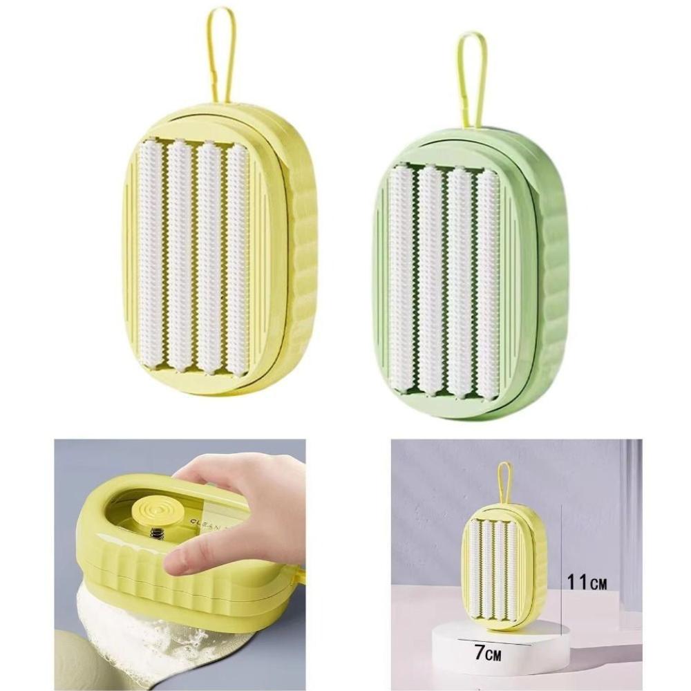 Press Liquid Underwear Laundry Brush Multifunctional Shoes Foaming Roller for Detergent