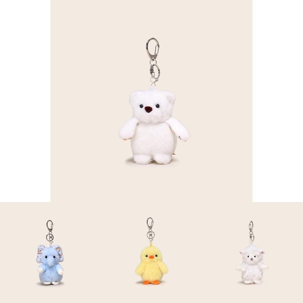 Otter Penguin Sheep Bear Plush Keychain With Soft Material For Gift And Key Organizer