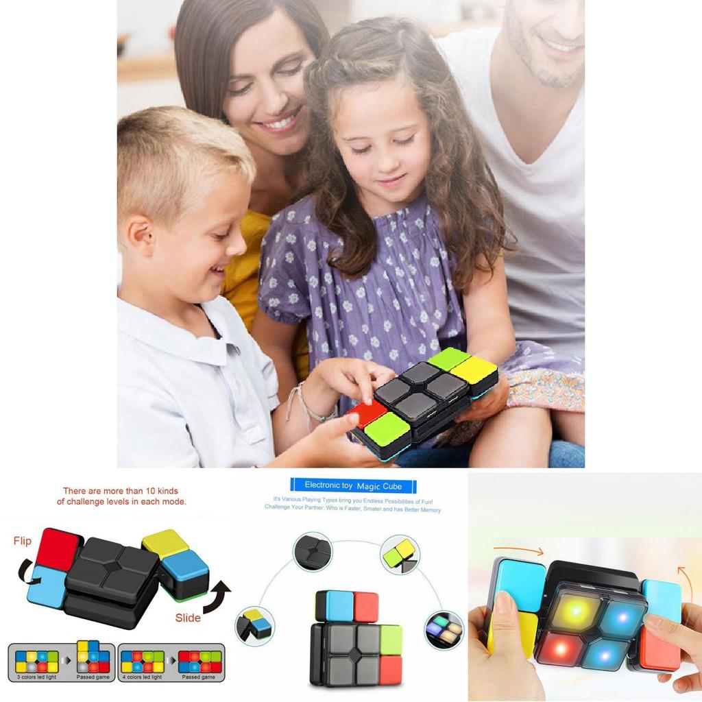 Colorful Musical Magic Cube Interactive Game Machine For Family Fun And Stress Relief