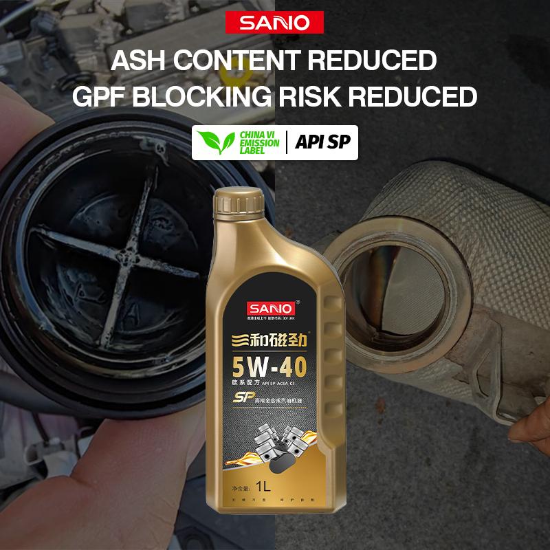 SANVO 5w40 Gasoline Full Synthetic Engine Oil SP C3 1L for BMW, Benz, Volvo Models