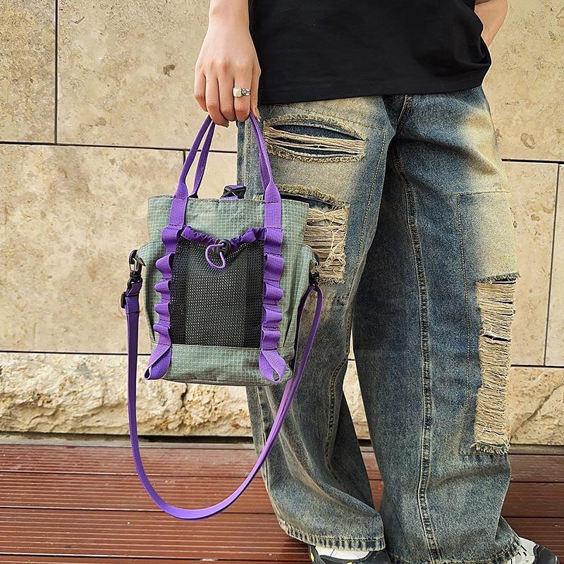 New Simple Small Square Bag Men's and Women's Travel Shoulder Messenger Bag Cycling Sports Mountaineering Small Backpack