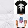 Owl Light Bulb Skull Pattern T Shirt For Men Casual Short Sleeve Printed Fabric Youth Wear